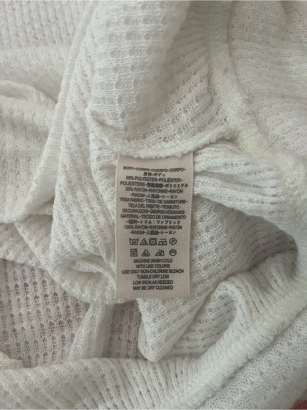 Free People Clash Wildflower Waffle Thermal Top